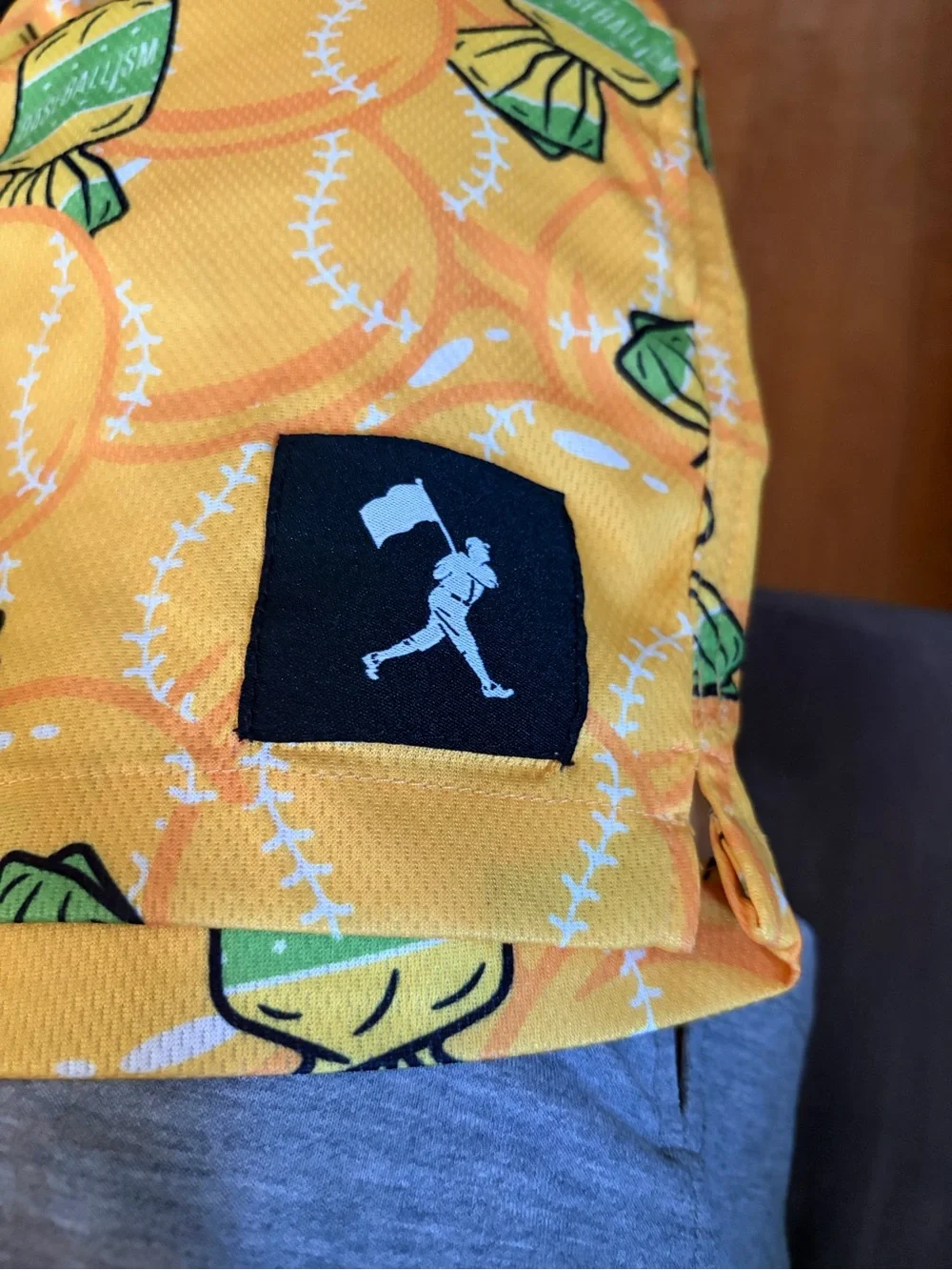 Yellow Candy Print boys Athletic Shorts Baseballism